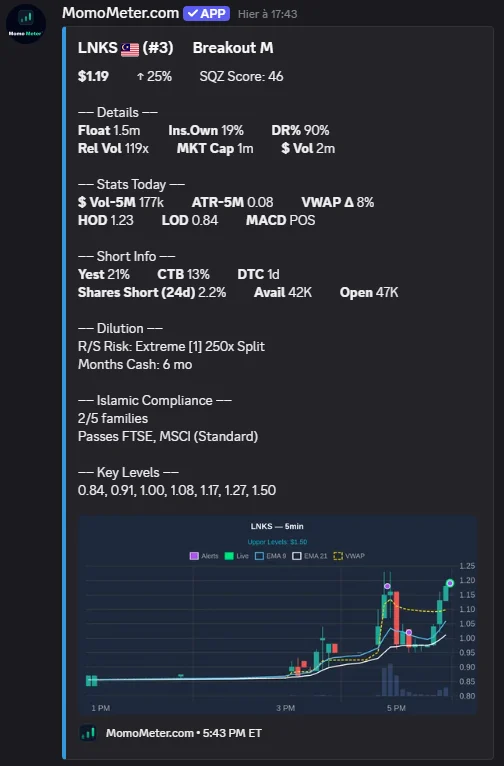 Detailed alert — example screenshot